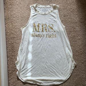 NWT💞 “MRS. always right” tank